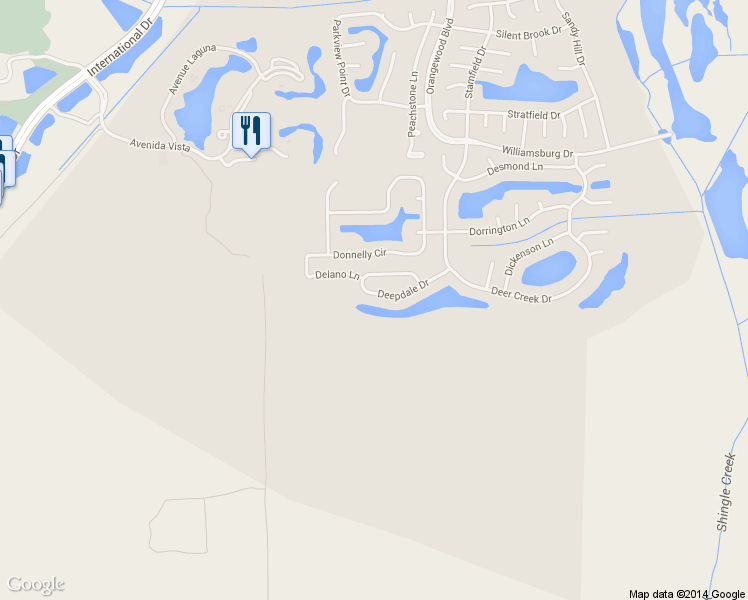 map of restaurants, bars, coffee shops, grocery stores, and more near 5612 Deepdale Drive in Orlando
