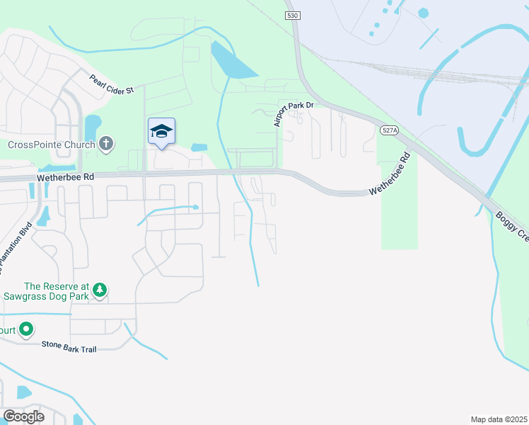map of restaurants, bars, coffee shops, grocery stores, and more near 4322 Wetherbee Road in Orlando
