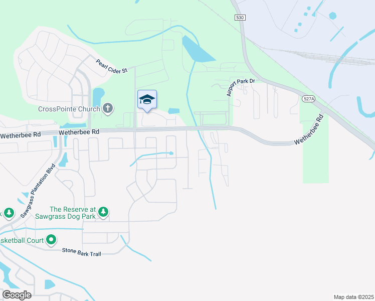 map of restaurants, bars, coffee shops, grocery stores, and more near 4322 Wetherbee Road in Orlando