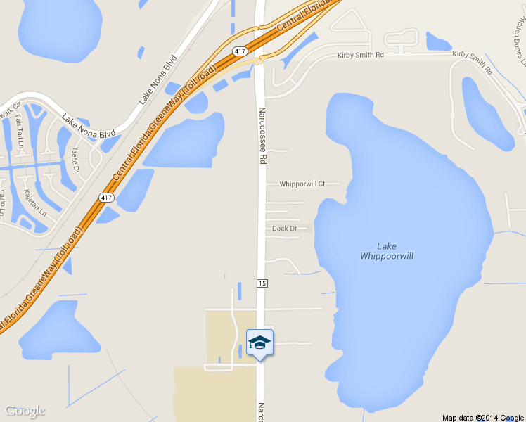 map of restaurants, bars, coffee shops, grocery stores, and more near 11909 Narcoossee Road in Orlando