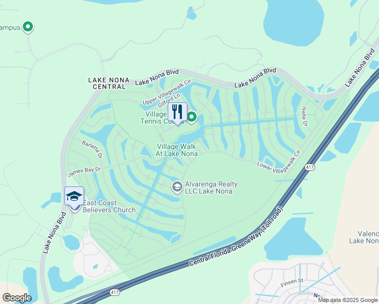 map of restaurants, bars, coffee shops, grocery stores, and more near 8524 Insular Lane in Orlando