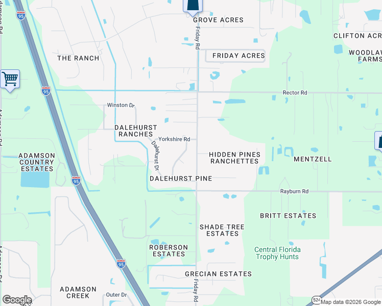 map of restaurants, bars, coffee shops, grocery stores, and more near 2000 Juniper Drive in Cocoa