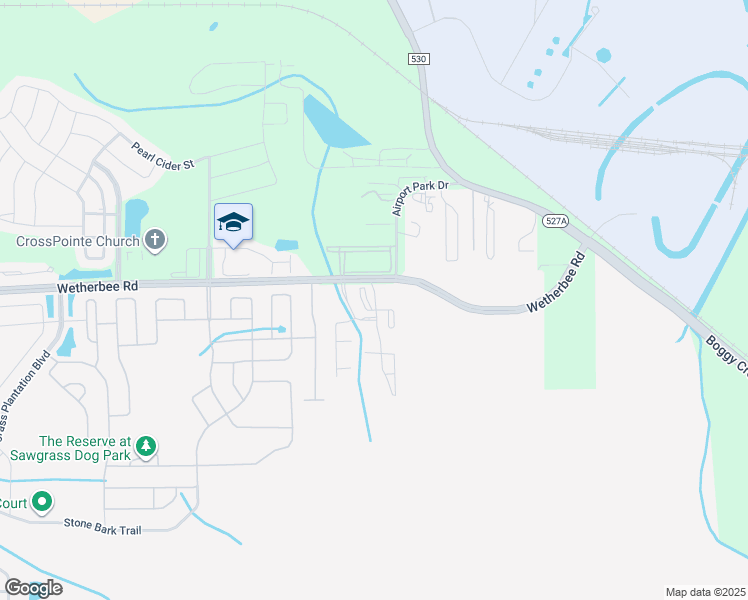 map of restaurants, bars, coffee shops, grocery stores, and more near 4402 East Wetherbee Road in Orlando