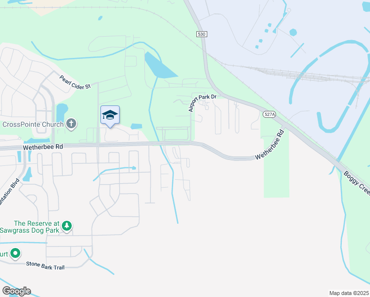 map of restaurants, bars, coffee shops, grocery stores, and more near 4488 East Wetherbee Road in Orlando