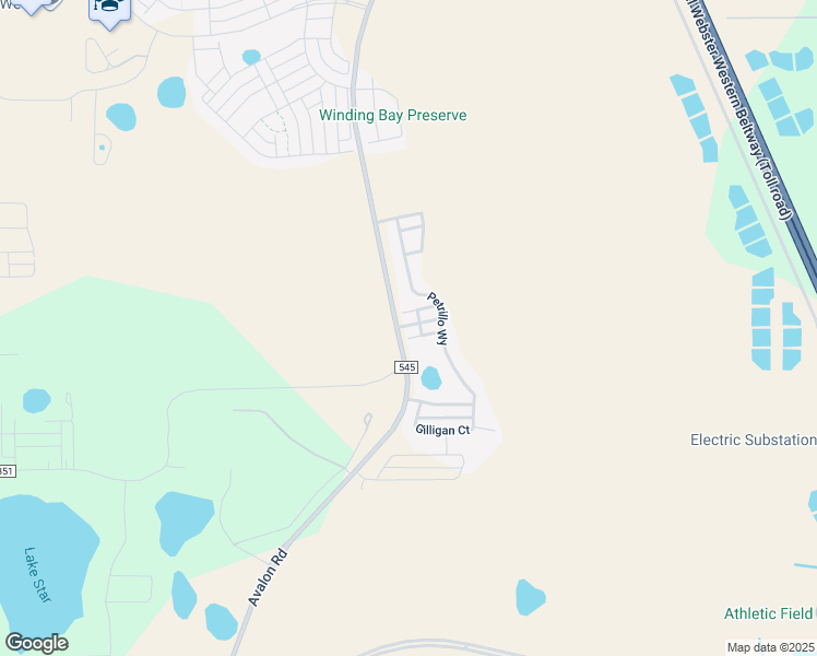 map of restaurants, bars, coffee shops, grocery stores, and more near 16072 Micelli Drive in Winter Garden
