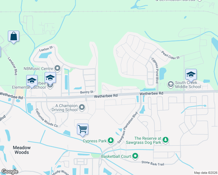 map of restaurants, bars, coffee shops, grocery stores, and more near 2247 Sedge Grass Way in Orlando