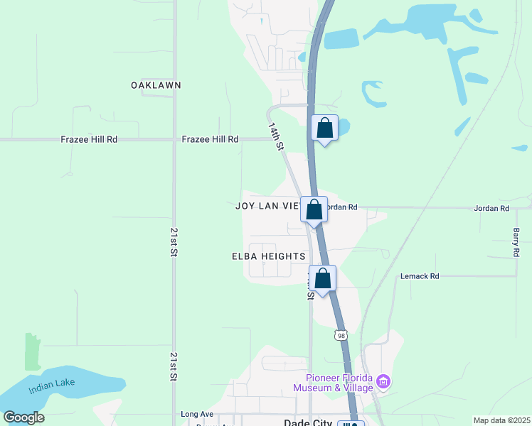 map of restaurants, bars, coffee shops, grocery stores, and more near 37325 Orangedale Avenue in Dade City