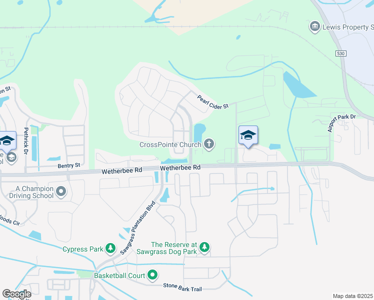 map of restaurants, bars, coffee shops, grocery stores, and more near 12139 Alder Branch Loop in Orlando