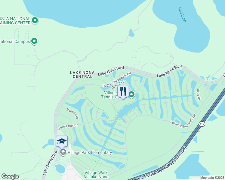 map of restaurants, bars, coffee shops, grocery stores, and more near 8474 Gilford Lane in Orlando