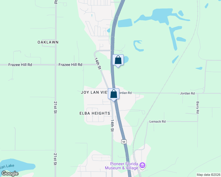 map of restaurants, bars, coffee shops, grocery stores, and more near 16251 U.S. 301 in Dade City