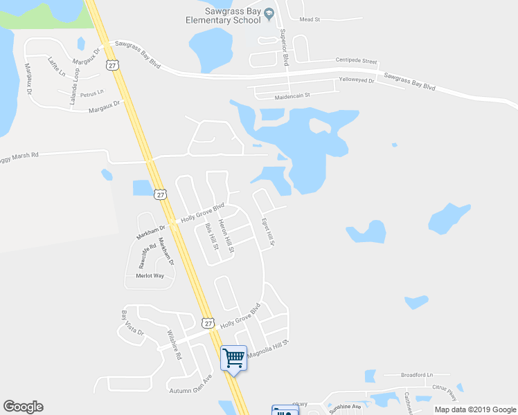 map of restaurants, bars, coffee shops, grocery stores, and more near 16226 Egret Hill Street in Clermont