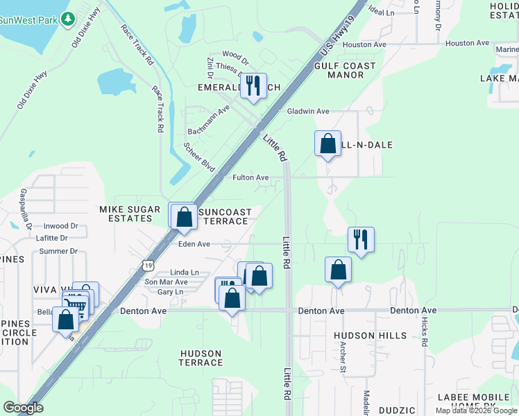 map of restaurants, bars, coffee shops, grocery stores, and more near 16333 Diagonal Road in Hudson