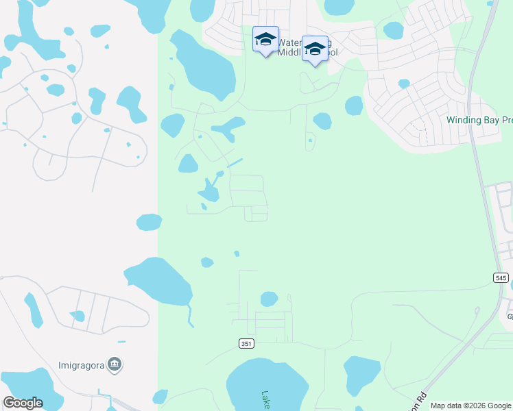 map of restaurants, bars, coffee shops, grocery stores, and more near Love Story Street in Winter Garden