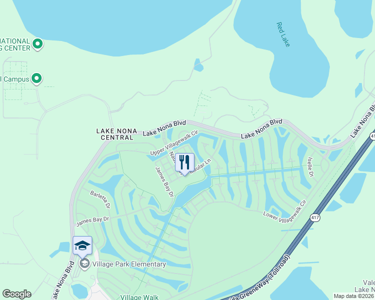 map of restaurants, bars, coffee shops, grocery stores, and more near 11842 Kipper Drive in Orlando