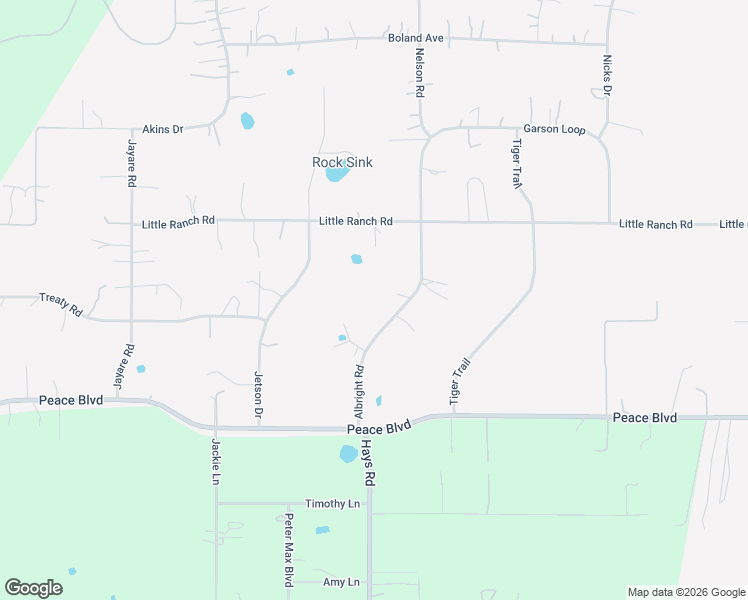 map of restaurants, bars, coffee shops, grocery stores, and more near 16411 Albright Road in Spring Hill
