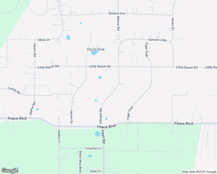 map of restaurants, bars, coffee shops, grocery stores, and more near 16411 Albright Road in Spring Hill