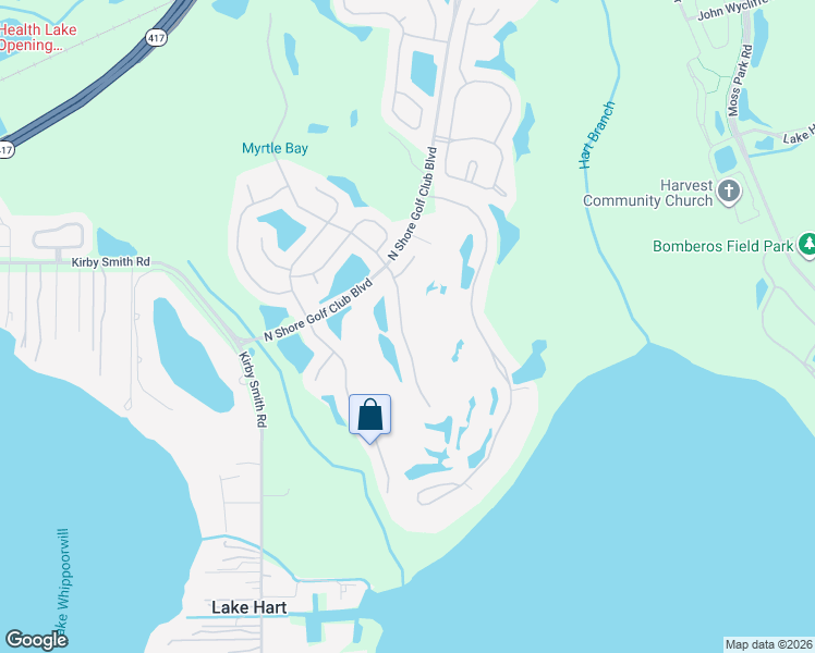map of restaurants, bars, coffee shops, grocery stores, and more near 9867 Marsh Pointe Drive in Orlando
