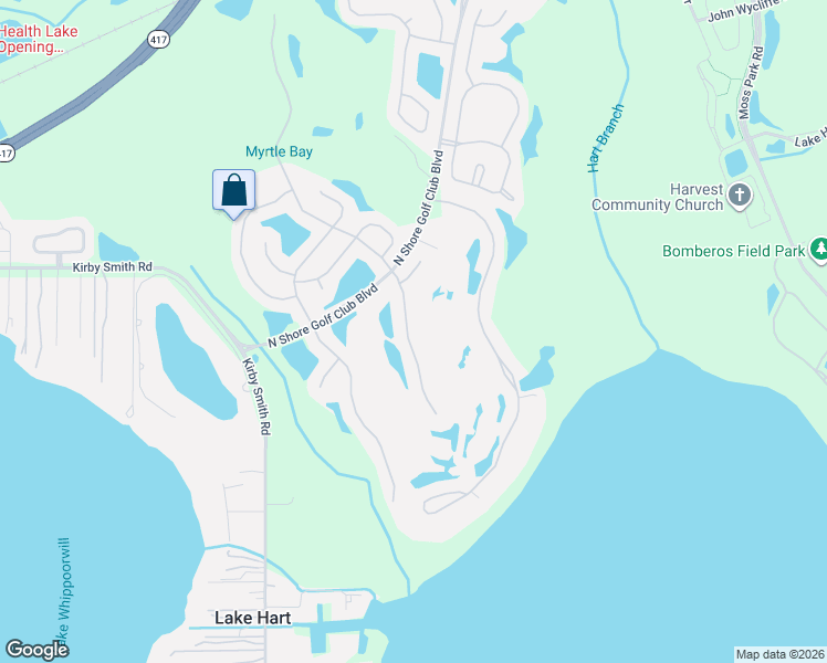 map of restaurants, bars, coffee shops, grocery stores, and more near 9867 Marsh Pointe Drive in Orlando