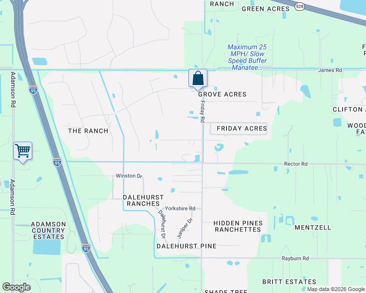 map of restaurants, bars, coffee shops, grocery stores, and more near 5051 Scott Road in Cocoa