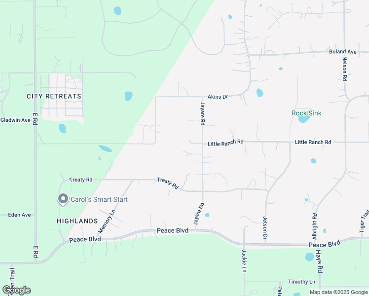 map of restaurants, bars, coffee shops, grocery stores, and more near 16625 Jayare Road in Spring Hill