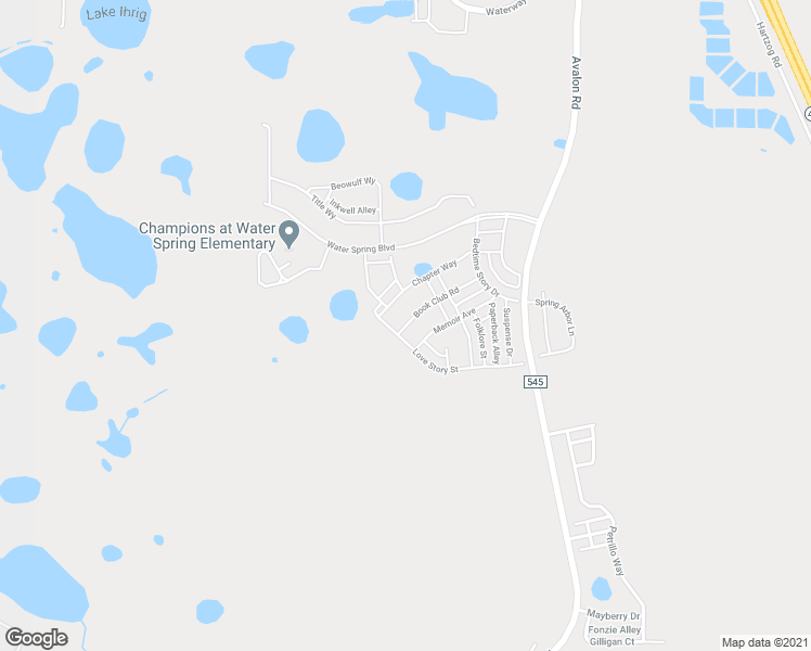 map of restaurants, bars, coffee shops, grocery stores, and more near 15145 Book Club Road in Winter Garden