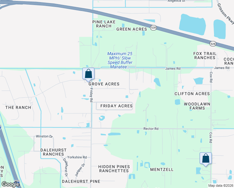 map of restaurants, bars, coffee shops, grocery stores, and more near 4619 Janet Road in Cocoa