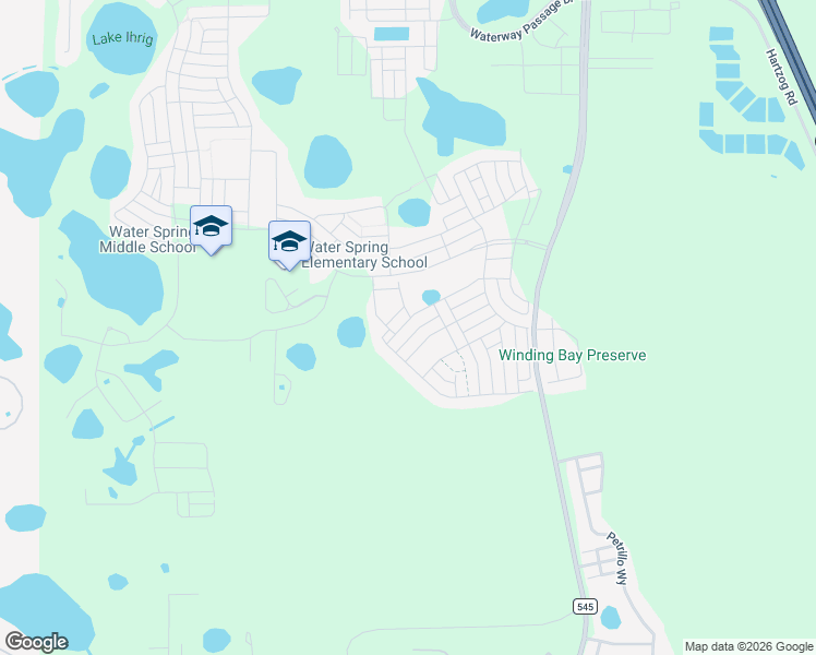 map of restaurants, bars, coffee shops, grocery stores, and more near 10454 Love Story Street in Winter Garden