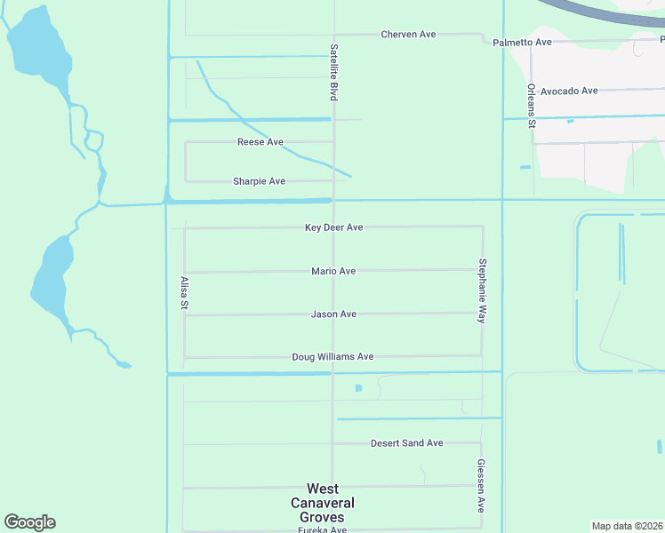 map of restaurants, bars, coffee shops, grocery stores, and more near 2771 Satellite Boulevard in Cocoa