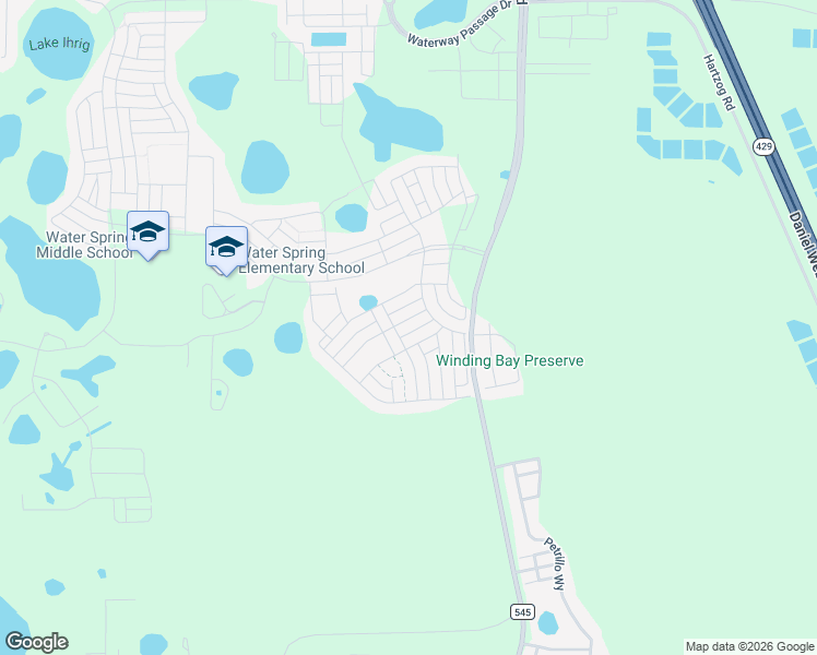 map of restaurants, bars, coffee shops, grocery stores, and more near 15090 Book Club Road in Winter Garden