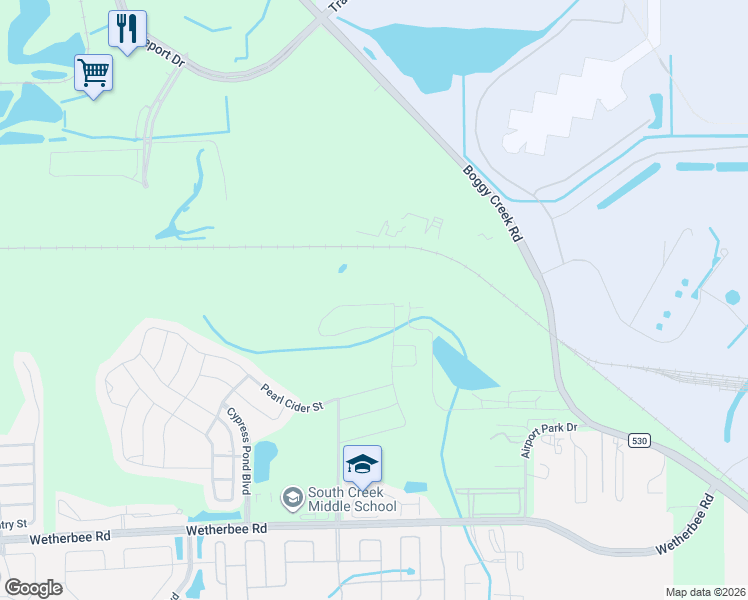 map of restaurants, bars, coffee shops, grocery stores, and more near 11582 Boggy Creek Road in Orlando