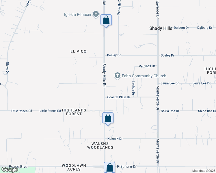 map of restaurants, bars, coffee shops, grocery stores, and more near 16014 Tulip Tree Drive in Spring Hill
