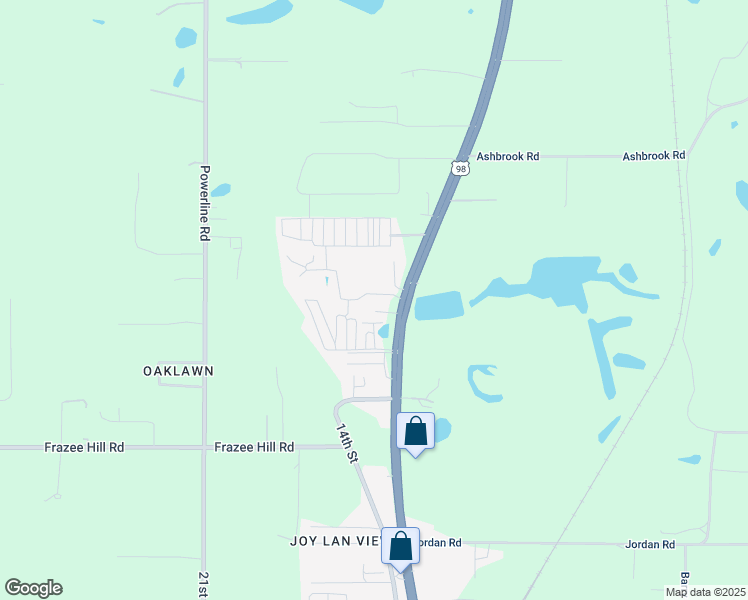 map of restaurants, bars, coffee shops, grocery stores, and more near 37405 Carringer Road in Dade City