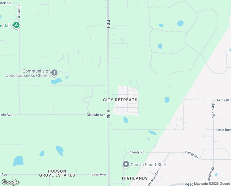 map of restaurants, bars, coffee shops, grocery stores, and more near 13055 Rock Creek Park in Hudson