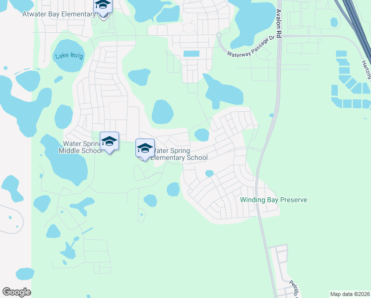 map of restaurants, bars, coffee shops, grocery stores, and more near 14035 Title Way in Winter Garden