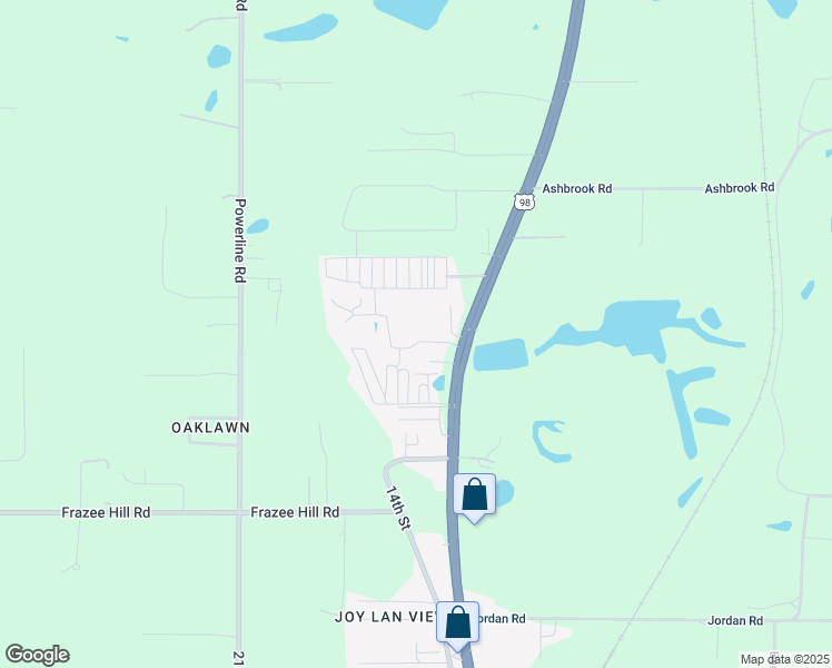 map of restaurants, bars, coffee shops, grocery stores, and more near 37405 Carringer Road in Dade City
