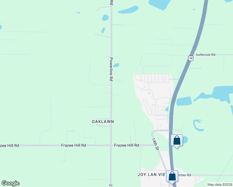 map of restaurants, bars, coffee shops, grocery stores, and more near 16916 Powerline Road in Dade City