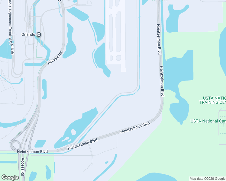 map of restaurants, bars, coffee shops, grocery stores, and more near Unnamed Road in Orlando