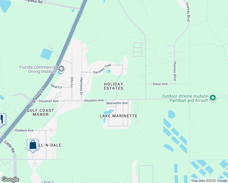 map of restaurants, bars, coffee shops, grocery stores, and more near 17039 Ridgeline Trail in Hudson