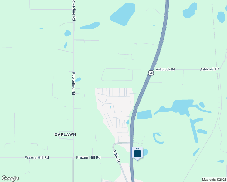 map of restaurants, bars, coffee shops, grocery stores, and more near 98 Wheat Road in Dade City