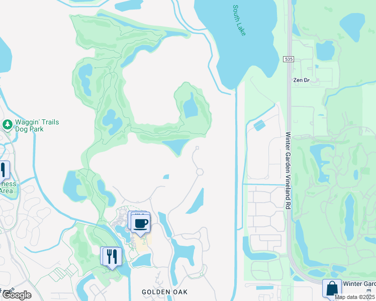 map of restaurants, bars, coffee shops, grocery stores, and more near 10018 Enchanted Oak Drive in Orange County