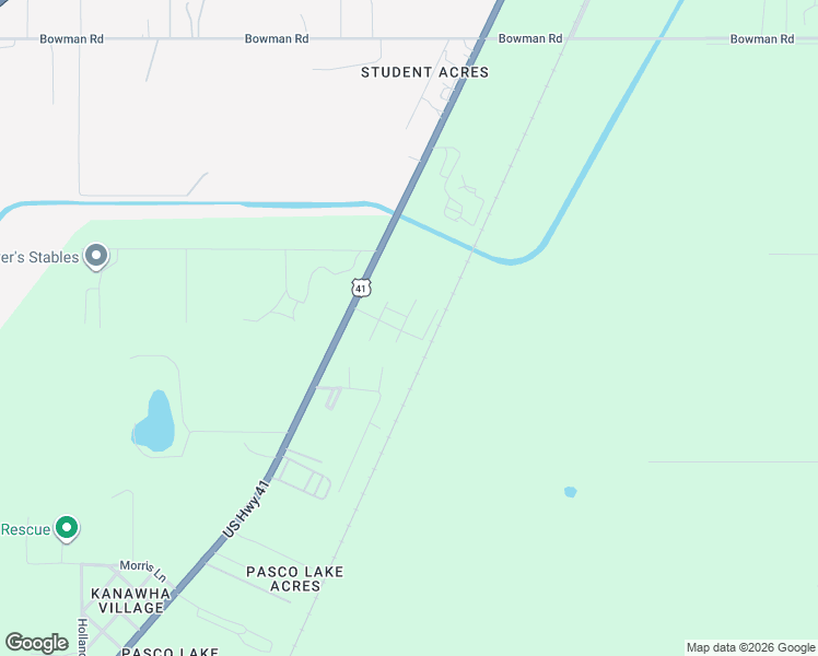 map of restaurants, bars, coffee shops, grocery stores, and more near 20740 Garcia Lane in Spring Hill