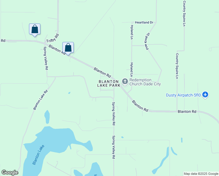 map of restaurants, bars, coffee shops, grocery stores, and more near 34935 Ansley Avenue in Dade City