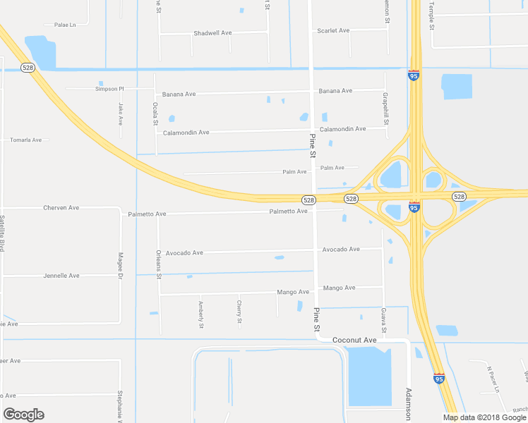 map of restaurants, bars, coffee shops, grocery stores, and more near 5141 Palmetto Avenue in Cocoa