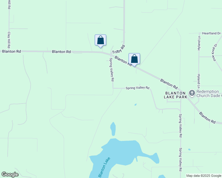 map of restaurants, bars, coffee shops, grocery stores, and more near 17415 Sweetwater Road in Dade City