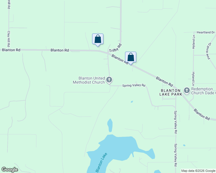 map of restaurants, bars, coffee shops, grocery stores, and more near 17415 Sweetwater Road in Dade City