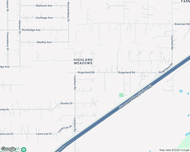 map of restaurants, bars, coffee shops, grocery stores, and more near 18217 Porsche Place in Spring Hill