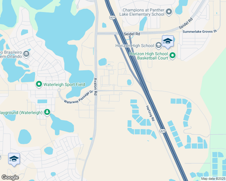 map of restaurants, bars, coffee shops, grocery stores, and more near 10000 Flamingo Crossings Boulevard in Winter Garden