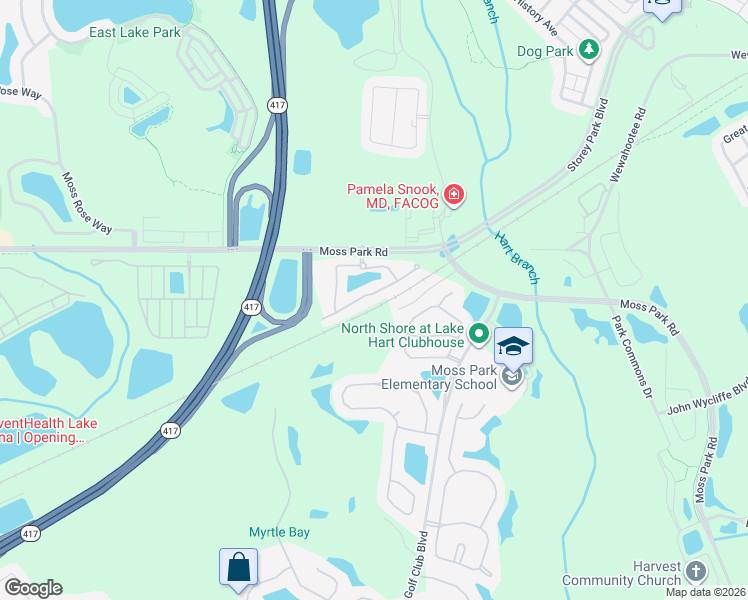 map of restaurants, bars, coffee shops, grocery stores, and more near 10762 Savannah Wood Court in Orlando