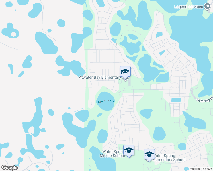 map of restaurants, bars, coffee shops, grocery stores, and more near 16727 Alpaca Alley in Winter Garden
