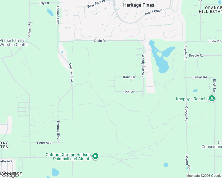 map of restaurants, bars, coffee shops, grocery stores, and more near 17539 Edwin Terrace in Hudson